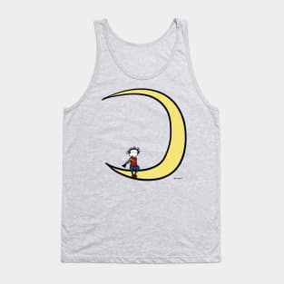 Moon and clarinet Tank Top